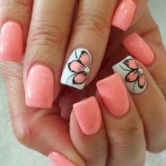 Spring Pedicure, Cute Nail Colors, Nails Bright, Cute Summer Nail Designs, Nagellack Trends, Nail Art Designs Summer, Her Nails, Cute Summer Nails