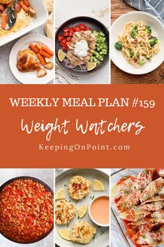 WW (Weight Watchers) Weekly Meal Plan #159 Keeping On Point, Weigh Watchers, Weight Watchers Plan, Slow Cooker Stuffed Peppers