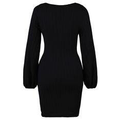 Black Tie Waist Knit Long Sleeve Dress Knit Long Sleeve Dress, Dresses Bodycon, Long Sleeve Knit Dress, Knit Long Sleeve, Color Pick, Bodycon Dresses, Women Dresses, Black Tie, Sleeve Dress