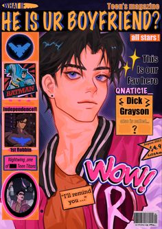 an image of a magazine cover featuring a man with dark hair and blue eyes on the cover