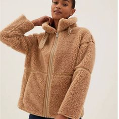 Zara Teddy Oversized Cozy Sherpa Coat Buckle Collared Tan Women’s Xxl Nwot Size Xxl New Without Tags. Never Worn Just Tried On Polyester See All Photos For Measurements Cozy Oversized Beige Outerwear, Oversized Fleece-lined Outerwear For Fall, Oversized Fall Outerwear With Fleece Lining, Oversized Cozy Fleece Jacket For Loungewear, Oversized Outerwear With Fleece Lining For Fall, Cozy Fit Brown Outerwear For Loungewear, Cozy Relaxed Fit Hooded Outerwear, Oversized Cozy Outerwear With Fleece Lining, Cozy Outerwear With Fleece Lining