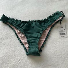 Brand New, Never Used, Great Condition, With Tag Target Bathing Suits, High Neck Swim Top, Target Swimsuits, Target Swim, Swim Suit Bottoms, Green Cream, Womens Swim, Target, Size Medium