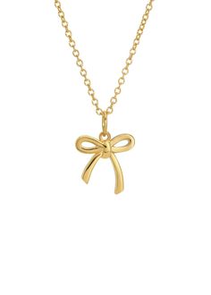 A charming, slim bow charm (12 mm) adds a touch of sweetness to this 14K gold plated brass adjustable necklace. 14K Gold plated brass. 16-18" length. Slim bow charm. Cute Necklaces Gold, Dainty Adjustable Necklaces With Bow, Dainty Adjustable Bow Necklace, Dainty Adjustable Necklace With Bow, Chic Gold Necklace With Bow, Mad Hatter Hat, Oxford Blue, Bow Necklace, Knit Bottom