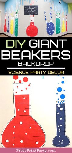 the science party decor is perfect for kids to make