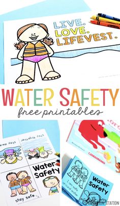 water safety printables and activities for kids