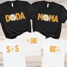 Daisy Theme Birthday, Daisy 1st Birthday, Daisy First Birthday, Daisy Theme, 1st Birthday Outfit, Outfit Retro, Retro Daisy, First Birthday Shirts, Theme Birthday Party