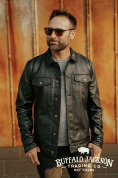 These vintage style black leather jackets for men give any outfit a classic rugged aesthetic. Keep it classy and casual — the more you wear this jacket, the better it looks and feels. Rugged Aesthetic, Black Leather Jackets, Leather Jacket For Men, Men's Leather Jackets, Leather Jackets For Men, Keep It Classy, Jackets For Men, Jacket For Men, Leather Jacket Black