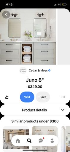 the bathroom is on sale for $ 349 00 and it has similar products under $ 300