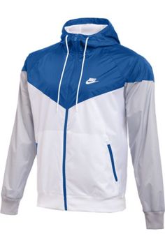 INSPIRED BY AN ICON. More than a direct descendant, the Nike Windrunner Windbreaker is made to look and feel just like the original Windrunner from 1978, with its breathable mesh lining, ribbed cuffs and the iconic chevron at the chest. Shiny taffeta fabric is lightweight and durable. Water-repellent finish helps keep you dry. Mesh lining adds breathability. Chevron at the chest provides throwback Windrunner style. 100% nylon Nike Windrunner Jacket, Mens Sports Jacket, Hoodie Jacket Women, Nike Windrunner, Red Windbreaker, Windrunner Jacket, Men's Windbreaker, Taffeta Fabric, Mens Windbreaker