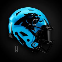 the helmet is designed to look like it has a panther on it's face