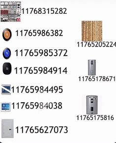 the numbers and symbols are arranged in rows