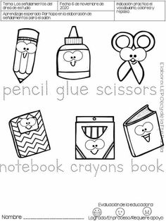 the worksheet for preschool to learn how to use scissors and other things in their writing