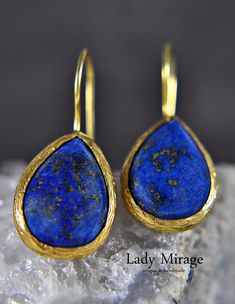 Lapis Lazuli Earrings Gold Plated Mothers Day Gift - Etsy Mother's Day Gold Plated Dangle Jewelry, Gold Oval Lapis Lazuli Jewelry, Oval Gold Lapis Lazuli Jewelry, Brass Birthstone Jewelry For Gifts, Brass Jewelry With Birthstone For Gift, Gold Drop Earrings For Mother's Day, Blue Gold-plated Jewelry With Matching Earrings, Blue 14k Gold Dangle Jewelry, Gold Earrings For Mother's Day Formal Occasion