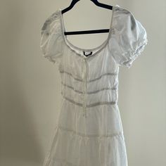 Great Condition, Never Used, Cottage Dress Cotton Mini Dress With Puff Sleeves, Cotton Puff Sleeve Sundress, Cotton Puff Sleeve Mini Dress For Vacation, Cotton Mini Dress With Puff Sleeves For Vacation, Casual Puff Sleeve Dresses For Daytime, Casual Cotton Mini Dress With Puff Sleeves, Daytime Cotton Mini Dress, Cotton Mini Dress For Daytime, Summer Mini Dress With Short Sleeves