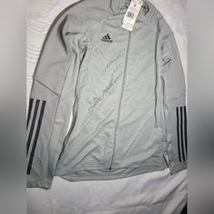 Small Adidas Track Jacket Adidas Winter Track Jacket Long Sleeve, Adidas Long Sleeve Winter Track Jacket, Adidas Long Sleeve Track Jacket For Spring, Adidas Long Sleeve Spring Track Jacket, Adidas Fitted Long Sleeve Outerwear, Fitted Long Sleeve Adidas Outerwear, Fitted Adidas Winter Track Jacket, Adidas Fitted Hooded Outerwear, Fitted Adidas Track Jacket For Winter