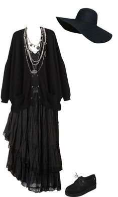 Gothic Cottage Core Outfits, Lady Frankenstein, Outfits For The Cold, Witch Style, Goth Outfit Ideas, Strega Fashion, Dark Mori, Ellie Saab