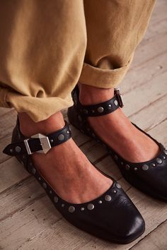 Mystic Mary Jane Flats | Free People Glamourous Heels, Chic Flats, Studded Flats, Chic Shoes, Free People Shoes, Mary Jane Flats, Fall Shoes, Mary Jane Shoes, Shoe Style