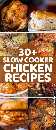 30 + slow cooker chicken recipes that are easy to make and delicious for the whole family