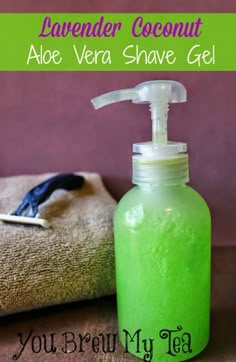 This delicious scented Lavender Coconut Aloe Vera Shave Gel not only smells heavenly but it leaves your legs silky smooth, and moisturized.. Diy Kosmetik, Shave Gel, Homemade Bath Products, Health Nutrition, Natural Diy, Diy Body, Diy Health, Beauty Recipe, Diy Skin