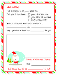 a christmas letter to santa claus