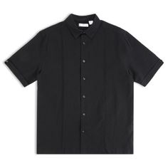 Short Sleeve L/C Tuck Panels Shirt Size: 2XL.  Color: Black.  Gender: male.  Age Group: adult. Japanese Clothing, Clothing Casual, Girls Outfits, Japanese Outfits, Shirt Color, Men Short Sleeve, Casual Button Down Shirt, Colorful Shirts, Mens Short