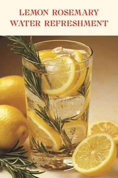 A refreshing Lemon Rosemary Infused Water pin showcasing the balance of citrusy lemon and aromatic rosemary. Perfect for those seeking healthy and flavorful hydration using simple ingredients. Rosemary Water, Infused Water Recipes, Lemon Rosemary, Boost Energy Naturally, Spa Day At Home, Water Recipes, Wellness Routine, Infused Water