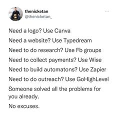 a tweet with the caption'need a log? use canvas '