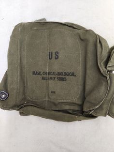 Vintage Military Issued Vietnam Era OD Green Canvas M17 Gas Mask Bag Condition-USED in GREAT shape-see pics Dated-197? Made in the USA! check us out at www.armysurpluswarehouselexington.com Vintage Outdoor Satchel With Pockets, Military Style Green Bags With Pockets, Military Green Bags With Pockets, Military Style Khaki Bag With Pockets, Military Style Khaki Rectangular Shoulder Bag, Khaki Military Style Bag With Pockets, Military Style Khaki Shoulder Bag, Rectangular Camping Bags With Pockets, Gas Mask