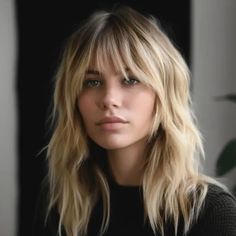 43 Stunning Curtain Bangs with Layers Hairstyle Ideas Shag Haircut With Fringe Bangs, Lob With Heavy Bangs, Fringe Layered Haircut, Long Bangs With Medium Hair Straight, Shag Fine Straight Hair, Fringe Hairstyles 2024, Curtain Fringe Medium Hair, Fringe Bangs 2024, Long Layered Fringe