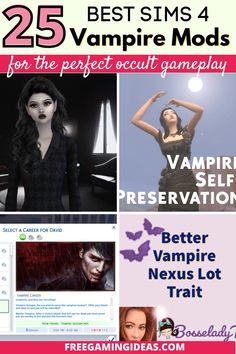 sims 4 vampire mods Sims 4 Vampire, Sims 4 Free Mods, Old Vampire, Mods Sims 4, Sims 4 Traits, Sims 4 Cas Mods, Free Sims 4, Sims 4 Game Mods