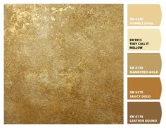 the color scheme is gold and has different shades to choose from, including light brown