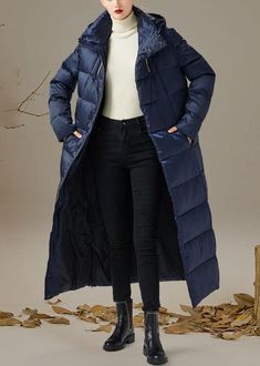 Style Navy slim fit fashion Thick Winter Duck Down Down Coat - Omychic Fit Fashion, Comfortable Room, Duck Down, Down Coat, Cup Size, Coat Fashion, Winter Coat, Down Jacket, Fitness Fashion