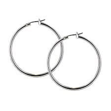 Large Hoop Earrings : Rhodium by John Medeiros Jewelry Collections 1-1/2" Diameter Large Hoop Earrings, Upgrade Your Style, Your Style, Silver Bracelet, Jewelry Collection, Hoop Earrings, Silver