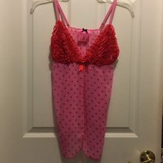 Pink Sexy Victoria Secrets Nighty With Pink Polka Dots And Ruffles/Bow. Size 36 C. Never Been Used Was Part Of Bachelorette Gift Victoria's Secret Fitted Flirty Sleepwear, Flirty Victoria's Secret Sleepwear, Victoria's Secret Flirty Sheer Sleepwear, Flirty Sheer Sleepwear From Victoria's Secret, Flirty Victoria's Secret Sleepwear For Loungewear, Flirty Sheer Sleepwear By Victoria's Secret, Victoria's Secret Flirty Sleepwear, Flirty Victoria's Secret Sleepwear For Bedtime, Victoria's Secret Sleepwear