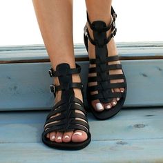 Category:Sandals; Upper Materials:PU,Synthetics; Season:Summer; Heel Type:Flat Heel; Gender:Women's; Toe Shape:Round Toe; Style:Casual,Vintage,Classic; Heel Height(inch):<1; Occasion:Beach,Daily; Closure Type:Buckle; Shipping Weight:0.560; Listing Date:03/10/2021; 2022 Trends:Gladiator Sandals Roman Sandals,Boho Bohemia Beach; Foot Length:; Special selected products:COD; US Size:null; UK Size:14.5; EU Size:50 Roman Sandals, Sandals Beach, Beach Fashion, Peep Toe Sandals, Sport Sandals, Womens Sandals Flat, Beach Sandals, Beach Shoes, Casual Flats