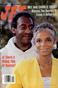 a man and woman are on the cover of life magazine, which features an image of bill and camelile cosby