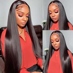 #hairstyles #curlyhairstyles #aesthetichairstyles #cutehairstyles #wigs #lacefront #wigstyles #lacefronthairstyles #lacefrontwigstyles #wearandgo #coloredwigsforblackwomen #preplucked #bleachedknots #reddish #ginger #blonde #bobwigs #bob #curls #straight #wavy #shortwig #longwig #kinky #sewin #weft #curledbob #blackwomen #gluelesswig #curlybobhairstylesforblackwomen #bobhairstyles #humanhair #humanhairwigs #clip-in #hairextensions #deepwave #headbandwigs #baddiehairstyles #balayage #bundles Straight Lace Wig, Straight Human Hair Wigs, Full Lace Front Wigs, Raw Indian Hair, Smart Baby, Wig Straight, Thick Base, Cheap Human Hair