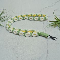 This adorable daisy lanyard would make the perfect gift for a teacher or student going back to school.  This handmade macrame lanyard is the perfect way to keep track of your keys, keycard or badge. featuring a flower design all the way around and a swivel clip to attach whatever you need. with back to school right around the corner this is perfect for both teachers and students. add a cute boho touch to your everyday look.  Each lanyard is Handmade in Chilliwack BC. We are currently offering free shipping withing Canada and free local pick up.  If you have questions or would like to customize with a different color please message. Macrame Lanyard, Chilliwack Bc, Boho Teacher, Teacher Lanyard, Lanyard Keychain, Boho Macrame, Macrame Earrings, Handmade Macrame, Going Back To School