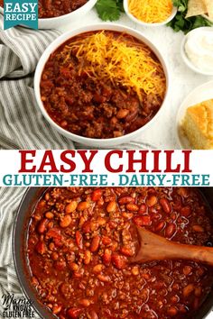 easy chili gluten - free dairy - free recipe