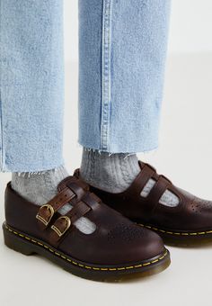 Dr. Martens MARY JANE - Instappers - dark brown Doc Marten Mary Janes, Dr Martens Mary Janes, Dr Martens Mary Jane, Dr Martens Outfit, Clothing Wishlist, Winter Socks, Doc Martens