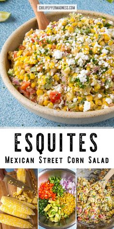 mexican street corn salad is an easy and delicious side dish