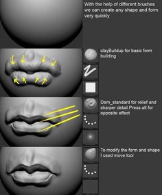 how to draw lips in photoshopped with the help of different shapes and sizes