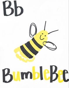 a drawing of a bee with the words bumbee on it