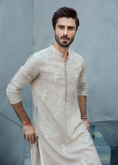 Men Ethnic Wear India, Sadaf Fawad Khan, India Fashion Men, Latest Kurta Designs, Man Dress Design, Indian Wedding Clothes For Men, Kurta Pants, Fawad Khan, Boys Kurta Design