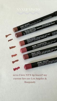 #makeup #trendy #lipliner #nyxliner Nyx Liner, Nyx Lip Liner, Nyx Lip, Lip Liners, Lip Swatches, Lip Liner, Nyx, Lip Colors, Lip Makeup