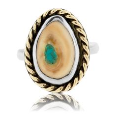 Elk Ivory Tooth Trophy Braided Ring with Turquoise Inlay - Park City Jewelers Elk Ivory Ring, Elk Ivory Jewelry, Ivory Jewelry, Elk Head, Elk Ivory, Ivory Ring, Tooth Ring, Antler Ring, Elk Antlers