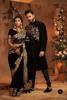 Black Sherwani For Groom, Haldi Ceremony Outfit For Men, Traditional Indian Mens Clothing, Wedding Matching Outfits, Function Dress, Haldi Ceremony Outfit