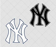 the new york yankees logo on a transparent background