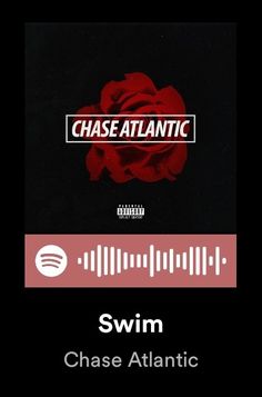 the cover art for chase atlantic's album swim, which features a red rose