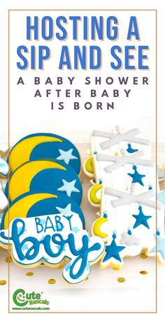 hosting a sip and see a baby shower after baby is born Shower Tips, Free Baby Shower, Virtual Baby Shower, Modern Baby Shower, Boy Decor, After Birth